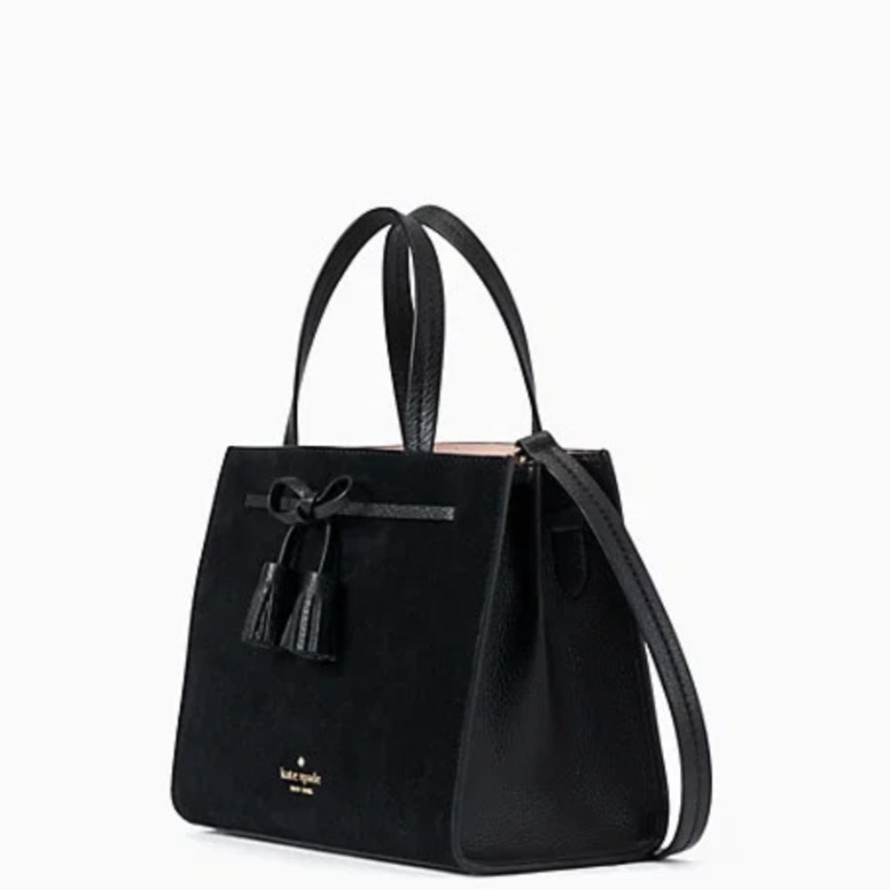 NWT Kate Spade New York Hayes Suede Small Satchel - Picture 2 of 7